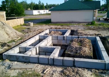 Замутили неплохой фундамент